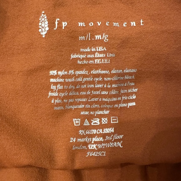 NWOT Free People Good Karma Crop Top in Terracotta M/L - Picture 6 of 9